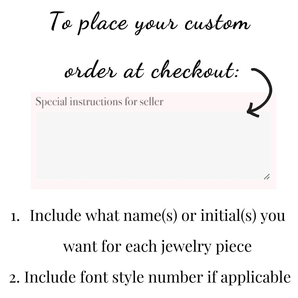 1 PC Custom Stackable Initial Ring