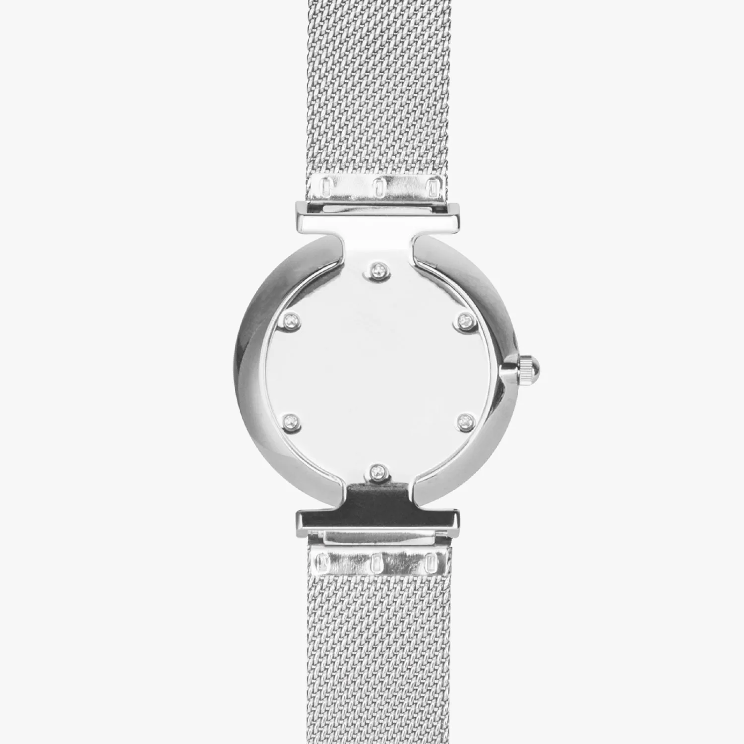 156. Custom "BEVELED HEART" BACKGROUND: Ultra-Thin Quartz Watch (With Indicators) Beveled Heart & Rose