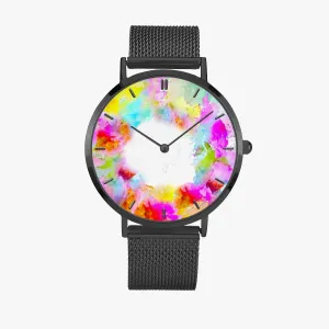 170. Watches of Love Baby Rainbow - Fashion Ultra-thin Stainless Steel Quartz Watch (With Indicators)
