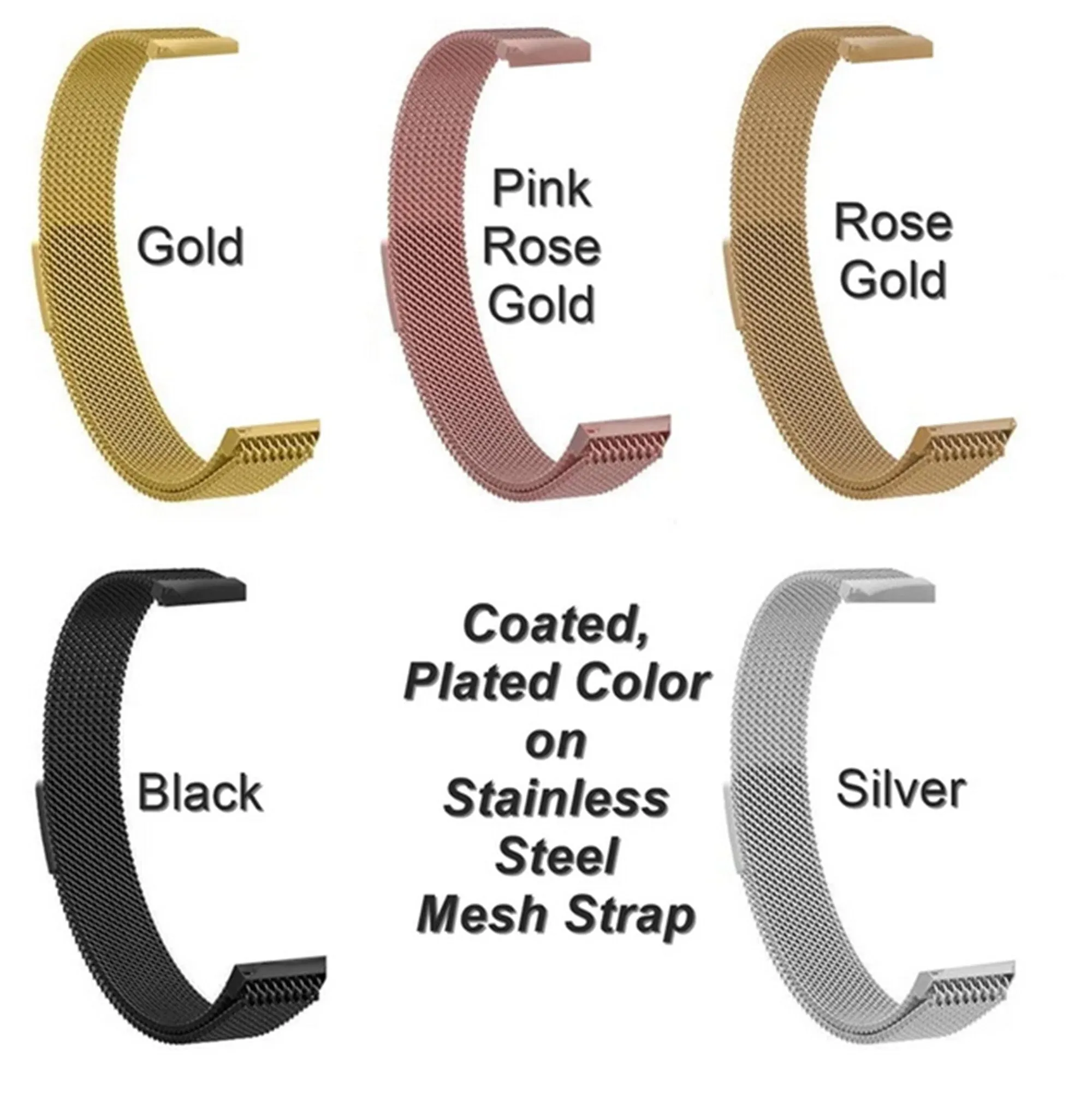 18mm Lug Width Band Strap for Luxury Smart Traditional Wrist Watches Adjustable Stainless Steel Milanese Mesh Bracelet Magnetic Closure