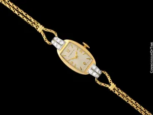 1940's Tiffany & Co. Ladies Vintage Watch - 14K Gold with Diamonds