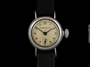 1942 Rolex Oyster WWII Vintage Ladies Ref. 4060 Handwound Watch with Box - Stainless Steel