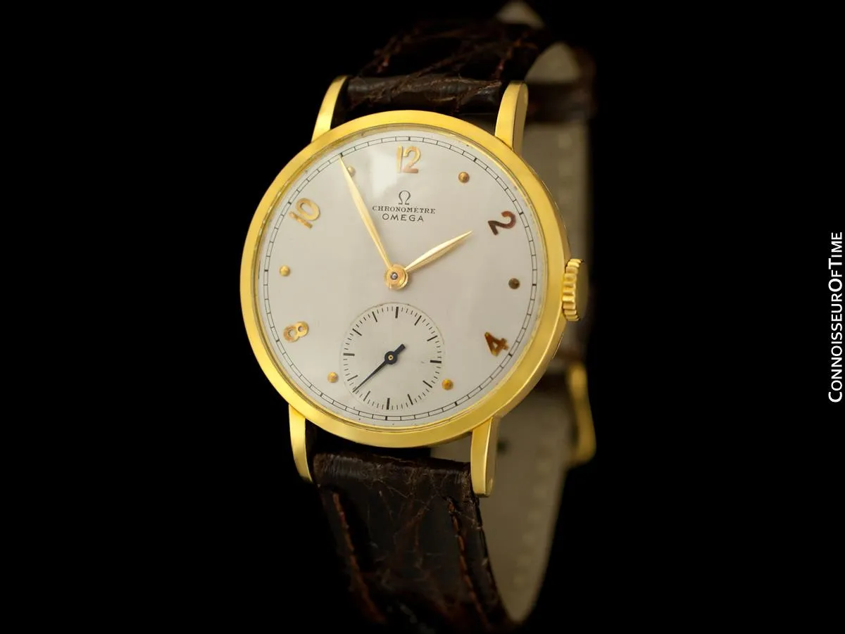 1945 Omega Vintage Mens Chronometer - Famous Cal. 30 T2 RG - 18K Gold