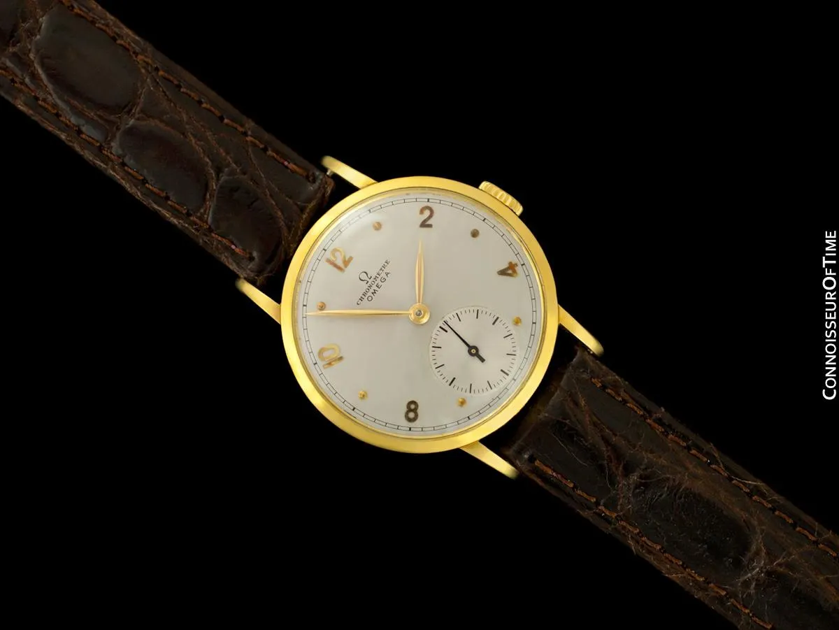 1945 Omega Vintage Mens Chronometer - Famous Cal. 30 T2 RG - 18K Gold