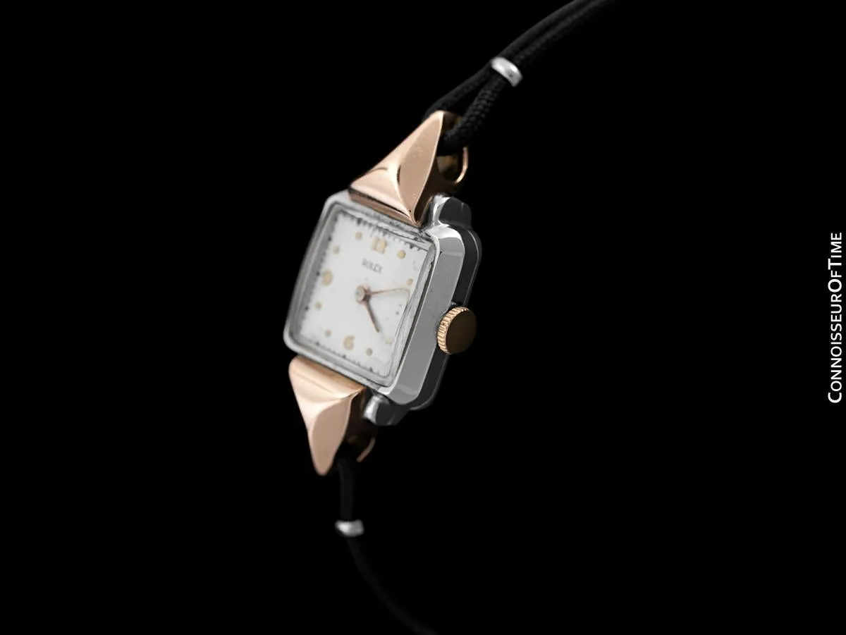 1946 Rolex Vintage Ladies 2-Tone Dress Watch - Stainless Steel & 18K Rose Gold