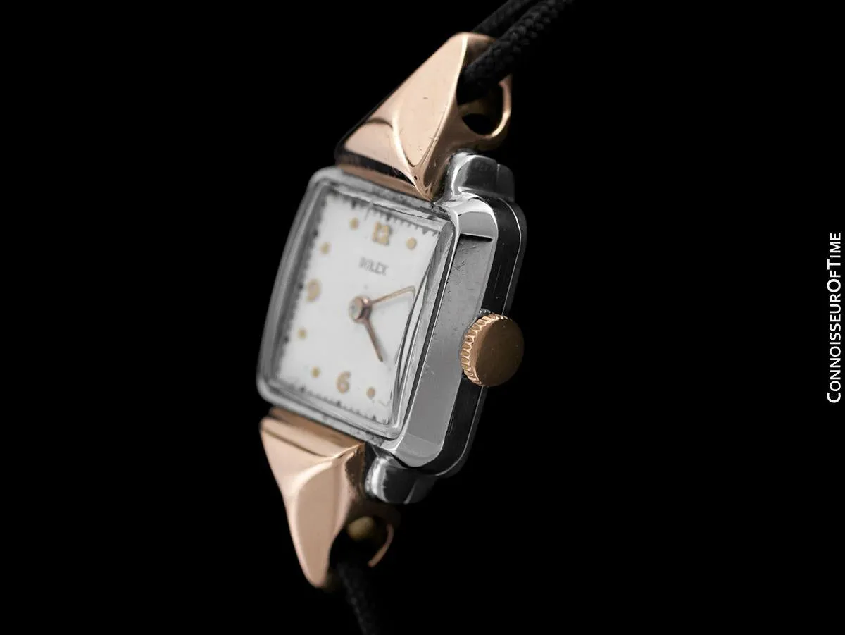 1946 Rolex Vintage Ladies 2-Tone Dress Watch - Stainless Steel & 18K Rose Gold