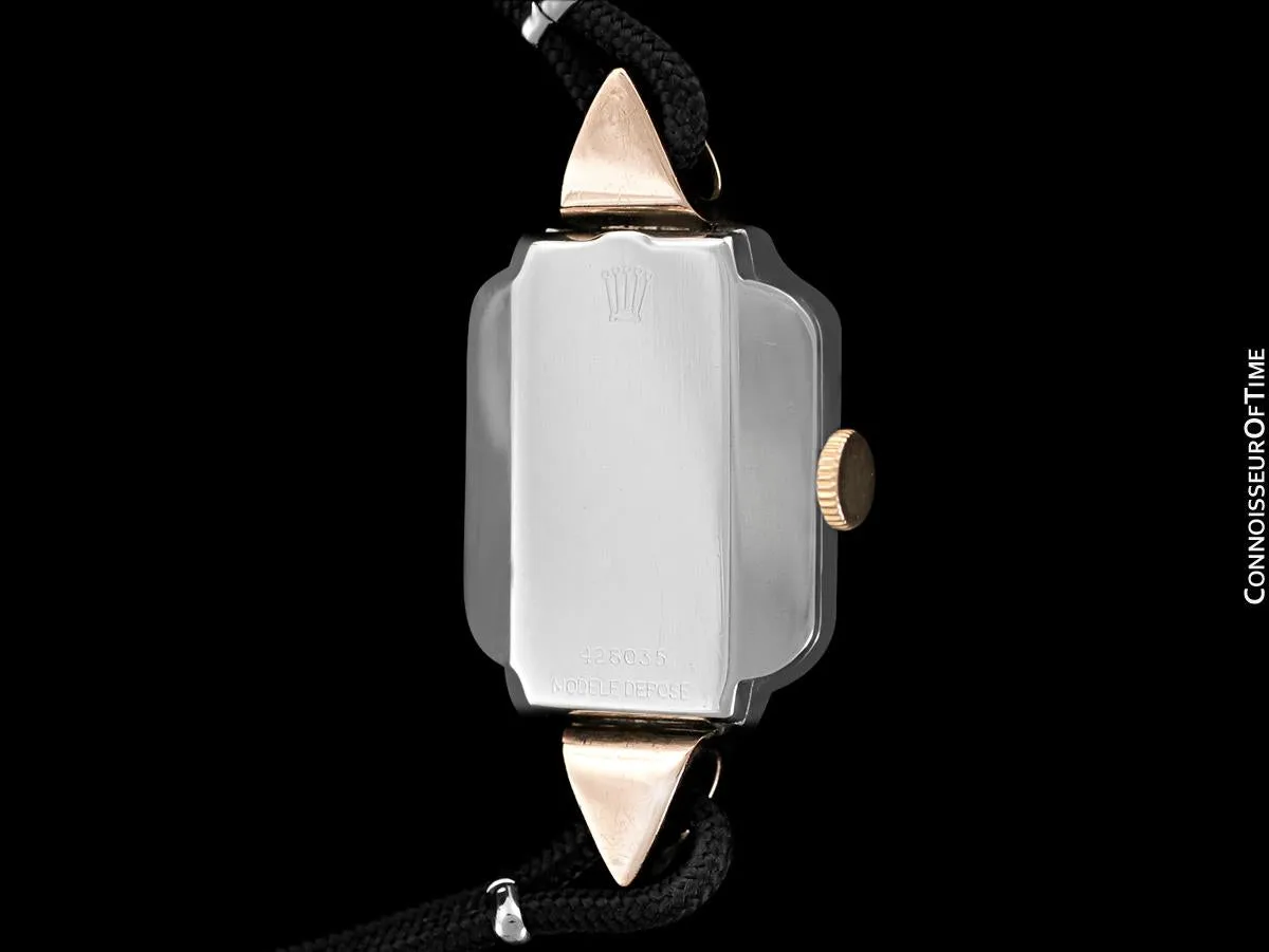 1946 Rolex Vintage Ladies 2-Tone Dress Watch - Stainless Steel & 18K Rose Gold