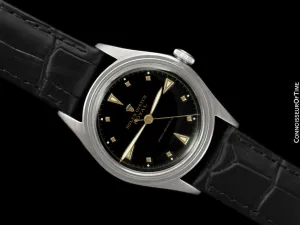 1948 Rolex Oyster Royal Mens Vintage "Shock Resisting" Watch, Stainless Steel - Classic & Uncommon Design