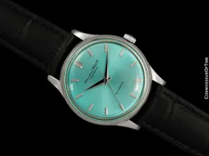 1952 IWC Vintage Mens Cal. 852 Automatic Watch with Tiffany Blue Dial - Stainless Steel