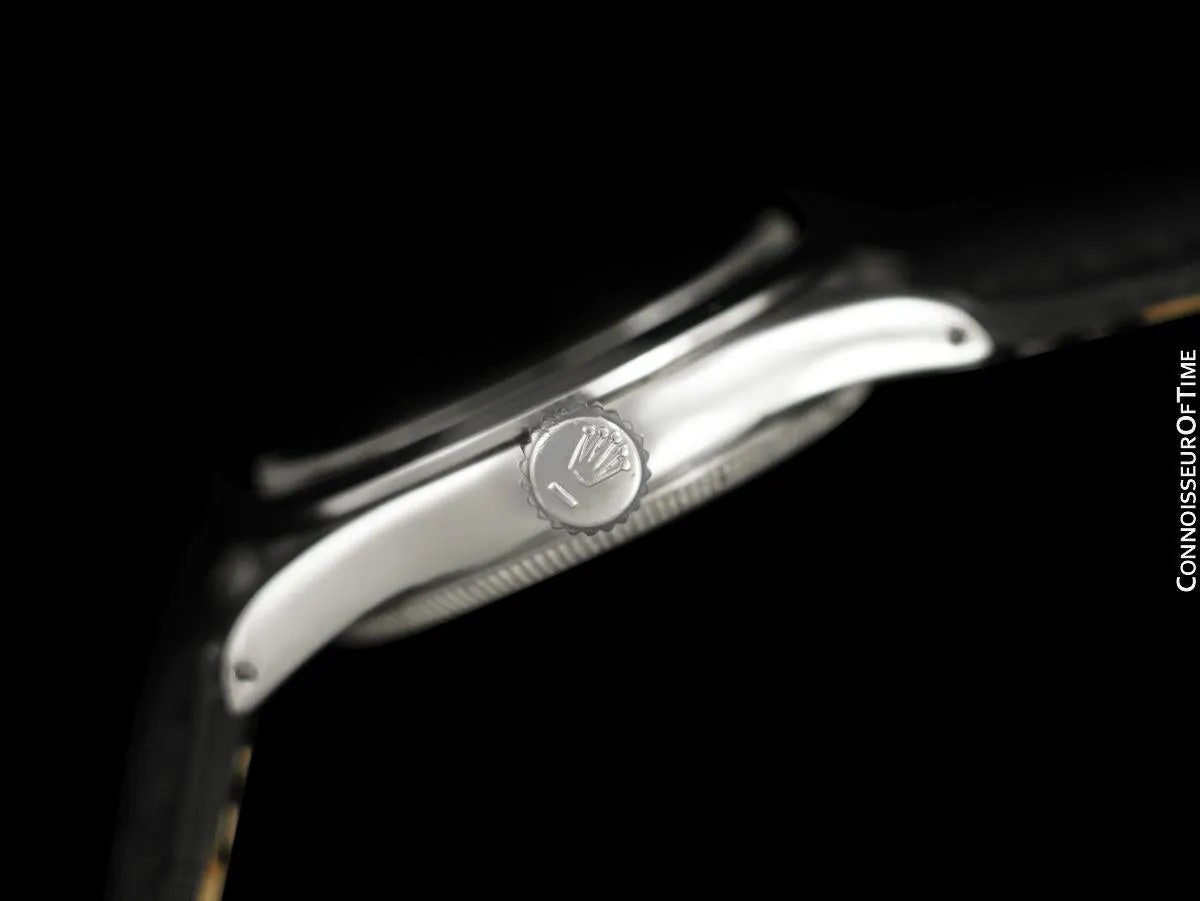 1953 Rolex Oyster Shock-Resisting Classic Vintage Mens Handwound Watch - Stainless Steel