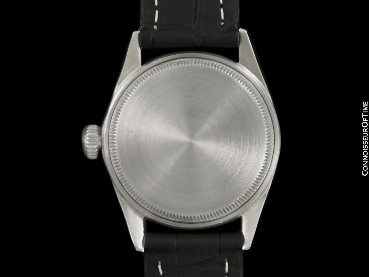 1953 Rolex Oyster Shock-Resisting Classic Vintage Mens Handwound Watch - Stainless Steel