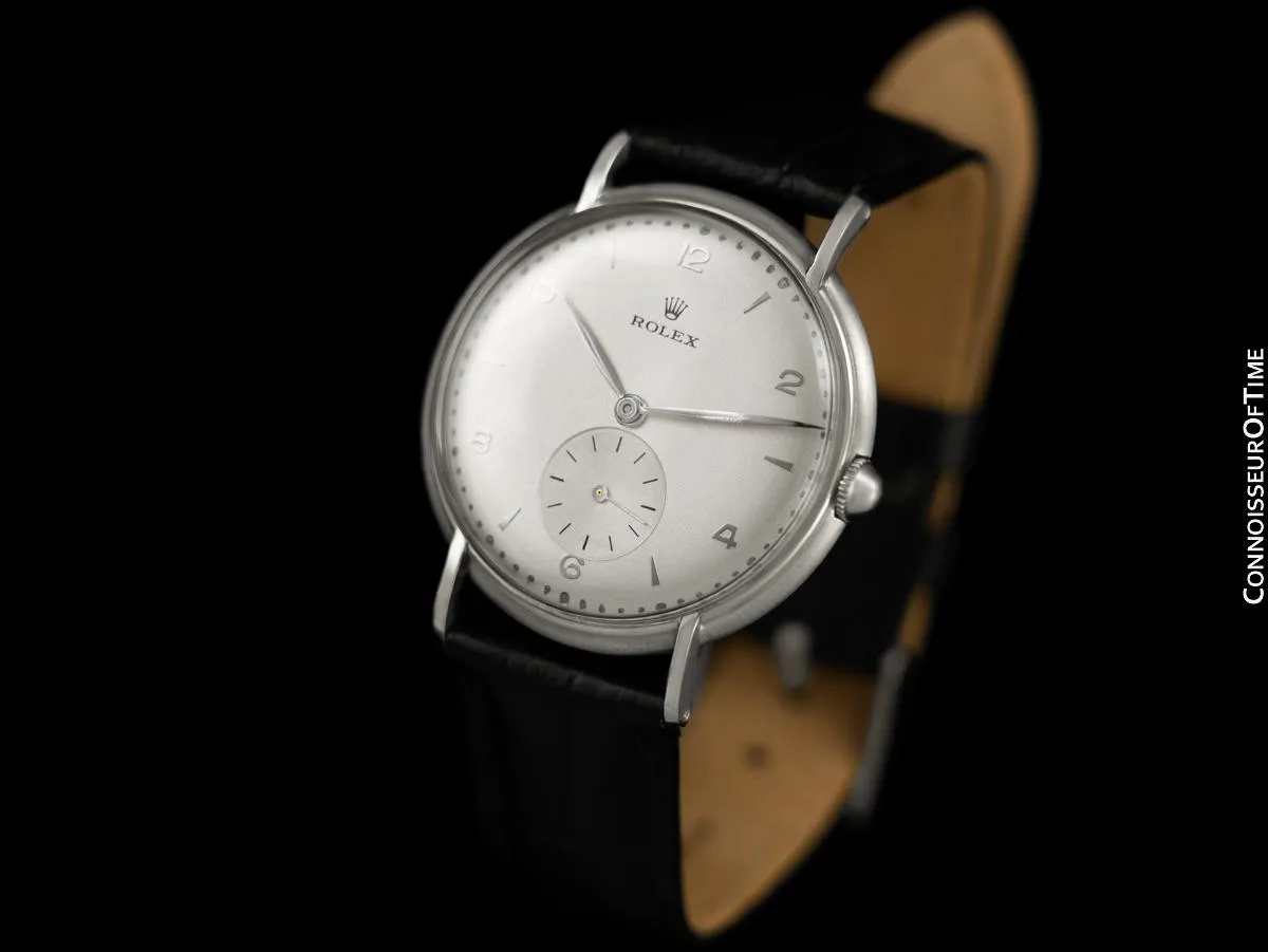 1954 Rolex Precision Vintage Mens Full Size Ref. 4218 Dress Watch - Stainless Steel