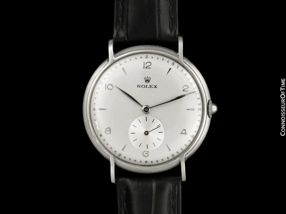 1954 Rolex Precision Vintage Mens Full Size Ref. 4218 Dress Watch - Stainless Steel