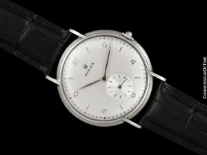 1954 Rolex Precision Vintage Mens Full Size Ref. 4218 Dress Watch - Stainless Steel