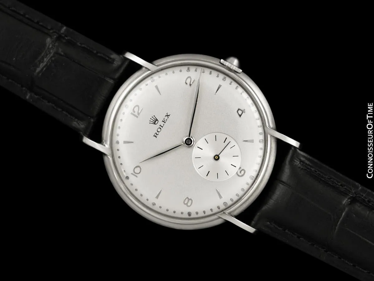 1954 Rolex Precision Vintage Mens Full Size Ref. 4218 Dress Watch - Stainless Steel