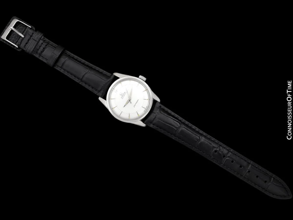1956 Omega Seamaster Mens Vintage Calatrava Automatic Cal. 500 Watch - Stainless Steel