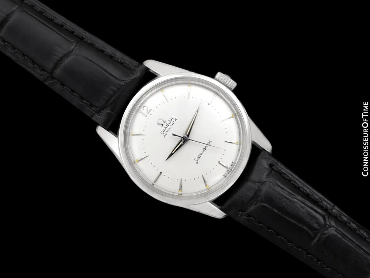 1956 Omega Seamaster Mens Vintage Calatrava Automatic Cal. 500 Watch - Stainless Steel