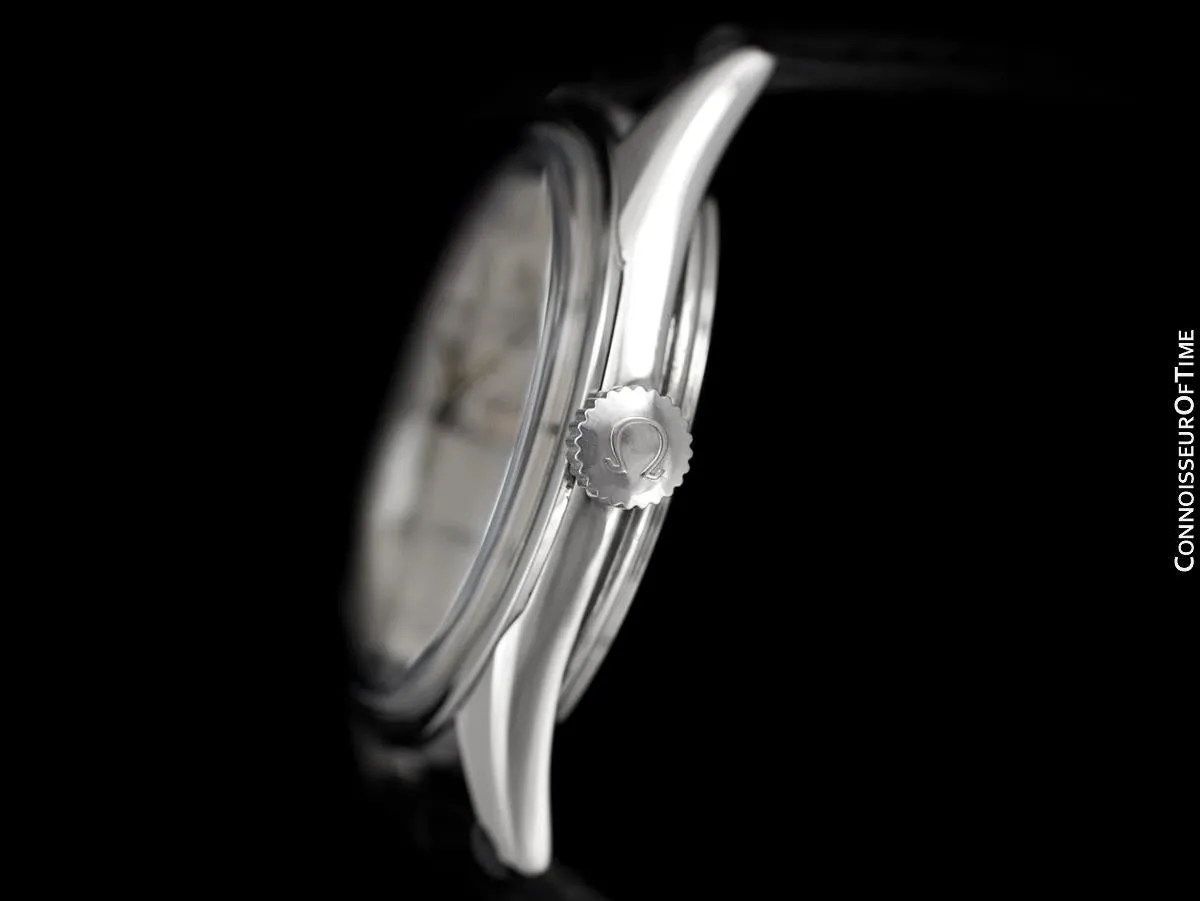 1956 Omega Seamaster Mens Vintage Calatrava Automatic Cal. 500 Watch - Stainless Steel