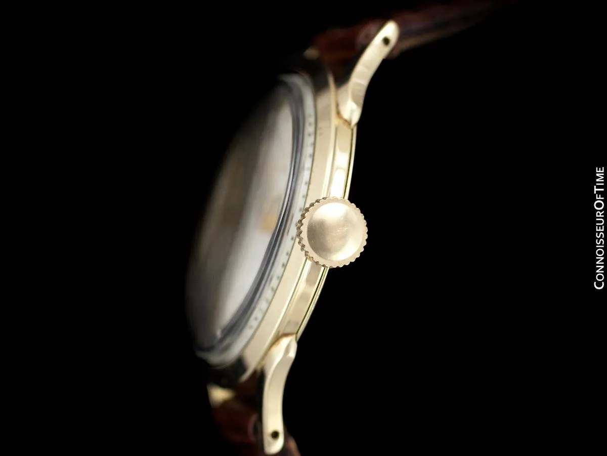 1956 Tiffany & Co. "Futuramic" Mens Vintage Thin Automatic Watch - 14K Gold