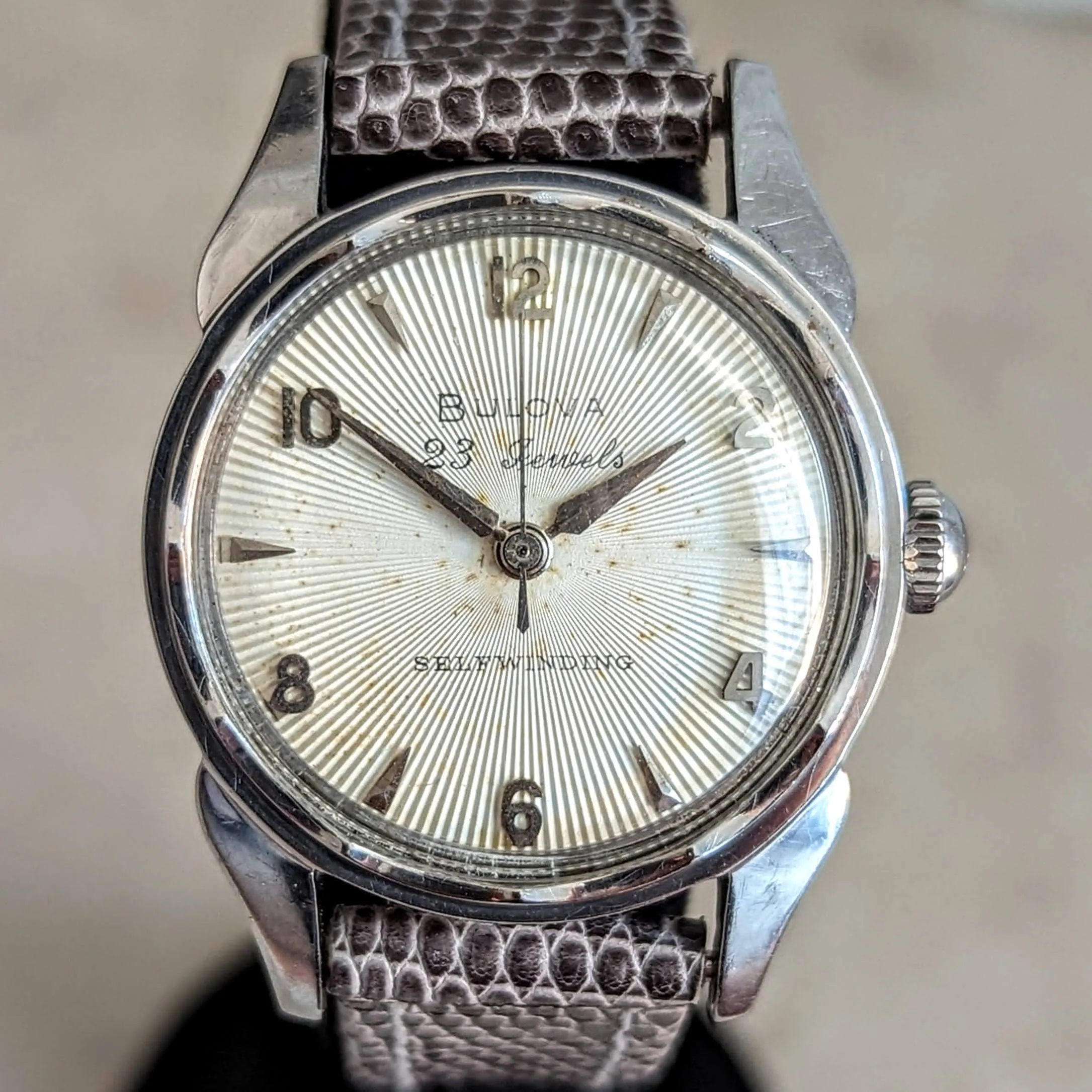 1957 BULOVA 23 “B” Selfwinding Wristwatch Cal. 10BPAC 6 ADJ’s 23 Jewels U.S.A. Made Watch