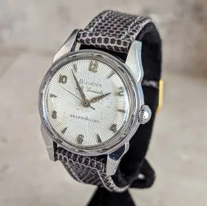 1957 BULOVA 23 “B” Selfwinding Wristwatch Cal. 10BPAC 6 ADJ’s 23 Jewels U.S.A. Made Watch
