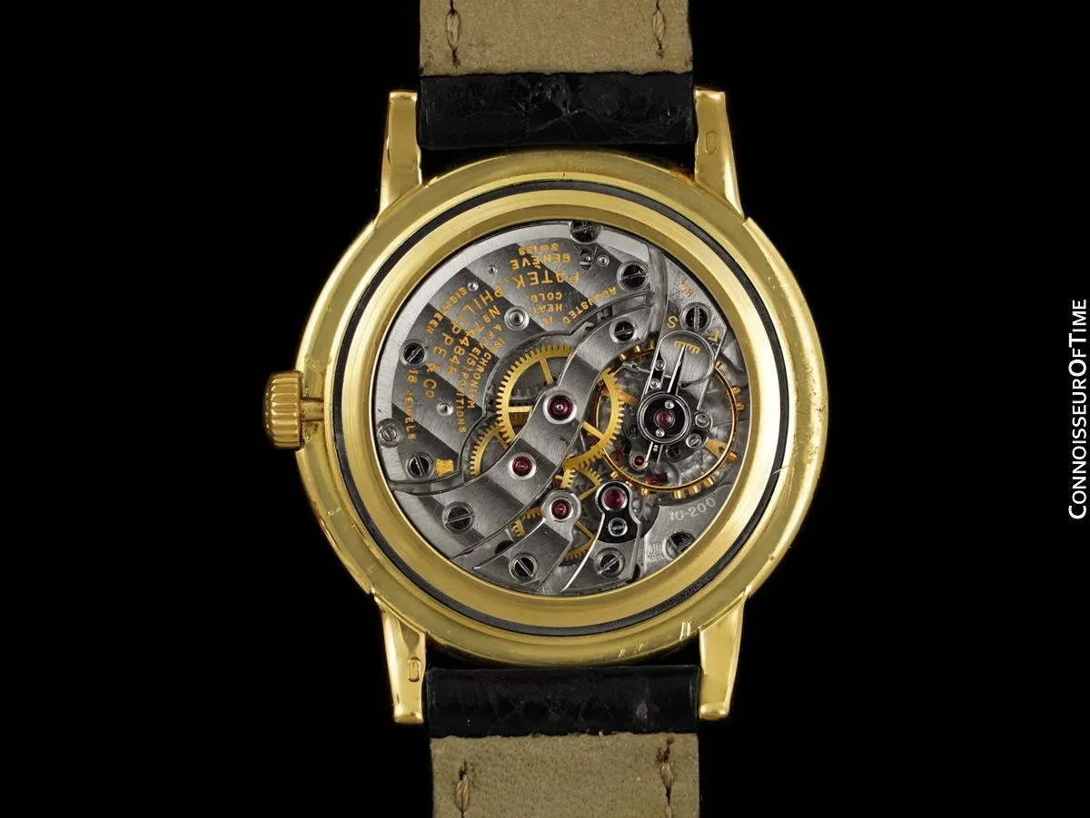 1957 Patek Philippe Vintage Mens Calatrava Watch, Ref. 2484 - 18K Gold