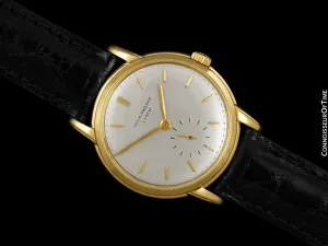 1957 Patek Philippe Vintage Mens Calatrava Watch, Ref. 2484 - 18K Gold