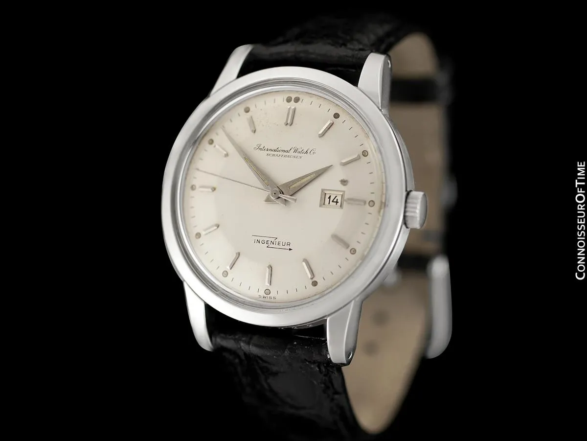 1958 IWC Ingenieur Vintage Mens Watch with Date Ref. 666 AD - Stainless Steel