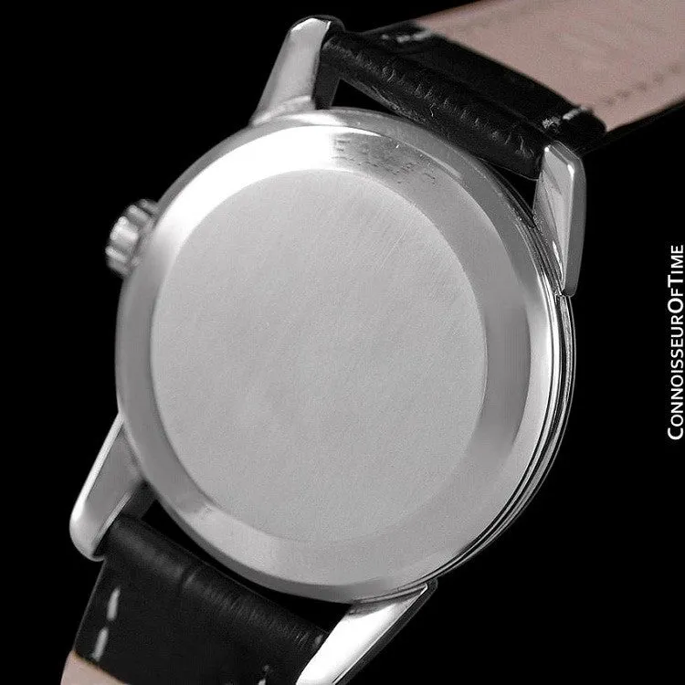 1958 Omega Seamaster Vintage Mens Calatrava Classic Handwound Watch - Stainless Steel