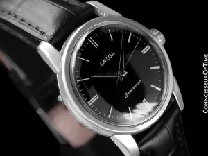 1958 Omega Seamaster Vintage Mens Calatrava Classic Handwound Watch - Stainless Steel