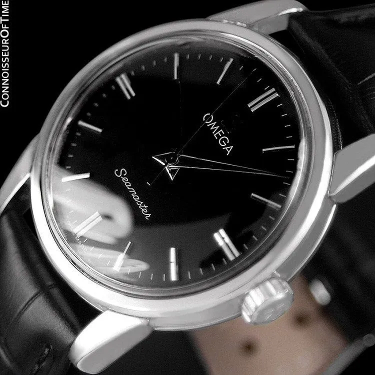 1958 Omega Seamaster Vintage Mens Calatrava Classic Handwound Watch - Stainless Steel