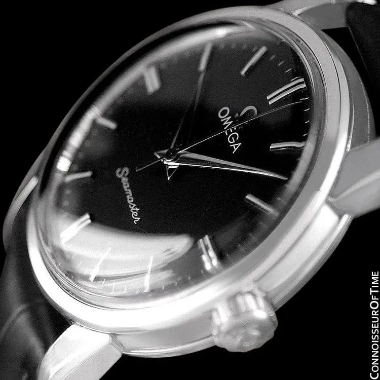 1958 Omega Seamaster Vintage Mens Calatrava Classic Handwound Watch - Stainless Steel