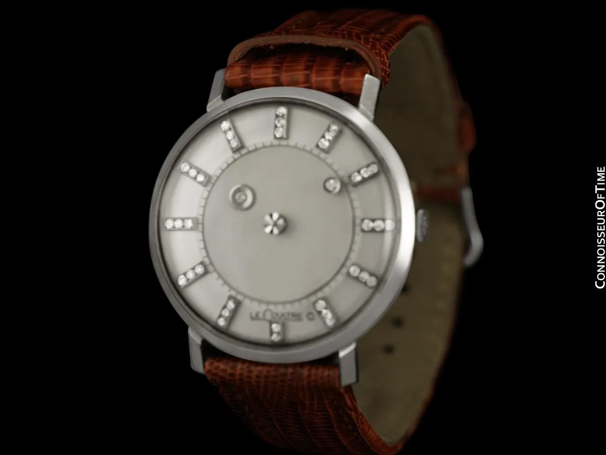1959 Jaeger-LeCoultre / Vacheron & Constantin Vintage Galaxy Mystery Dial - 14K White Gold & Diamonds