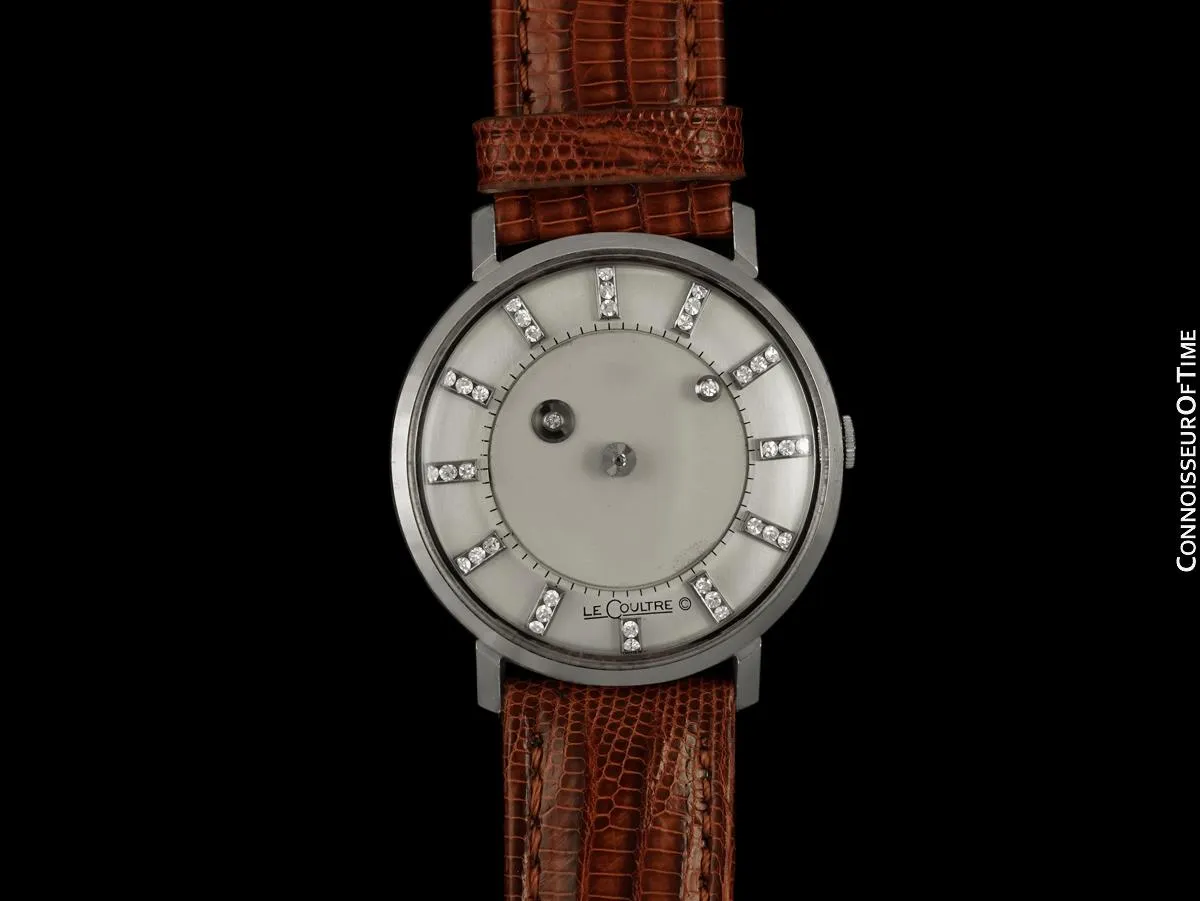1959 Jaeger-LeCoultre / Vacheron & Constantin Vintage Galaxy Mystery Dial - 14K White Gold & Diamonds