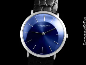 1960's Audemars Piguet Vintage Mens Full Size Thin Dress Watch - 18K White Gold