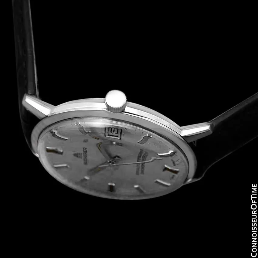 1960's Bucherer (Carl F. Bucherer) Vintage Mens Officially Certified Chronometer Watch - Stainless Steel