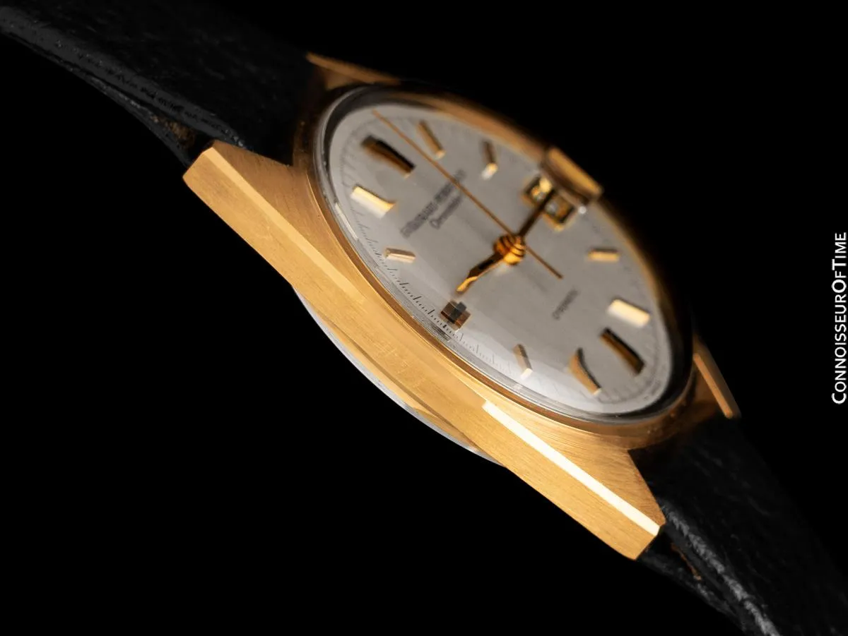 1960's Girard Perregaux Vintage HF High Frequency 18K Gold Plated Chronometer Watch - New Old Stock with Sticker