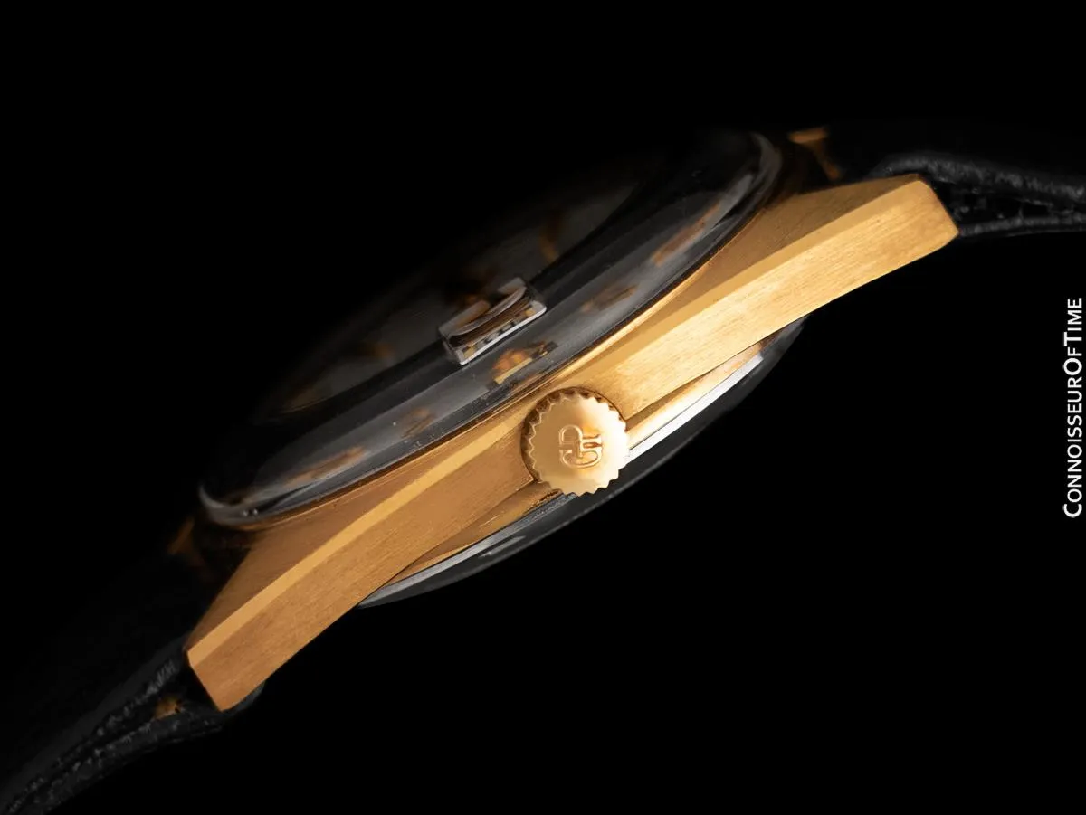 1960's Girard Perregaux Vintage HF High Frequency 18K Gold Plated Chronometer Watch - New Old Stock with Sticker