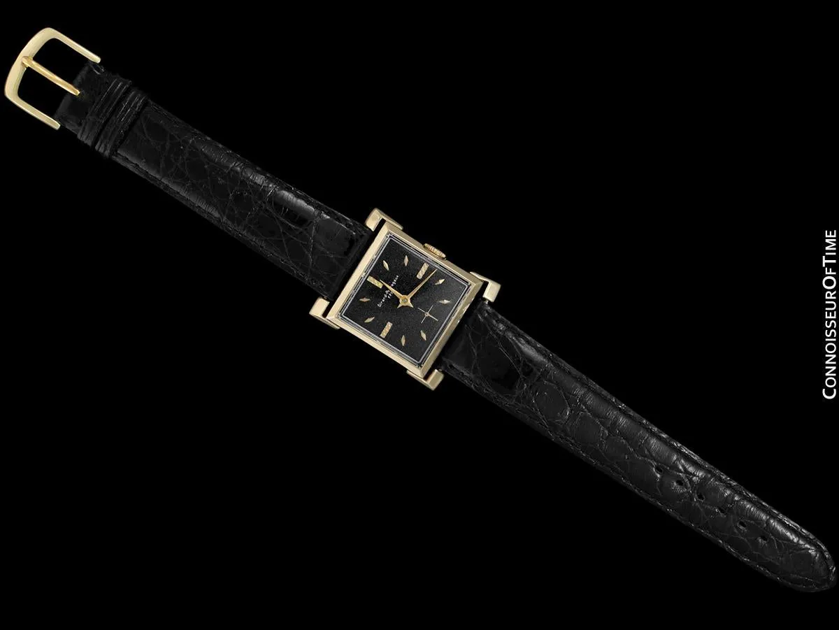 1960's Girard Perregaux Vintage Mens Pagoda Style Lug Watch - 14K Gold