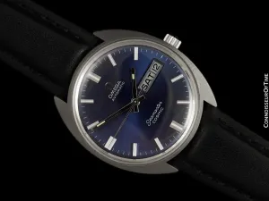 1960's Omega Seamaster Cosmic Vintage Mens Day Date Watch - Stainless Steel