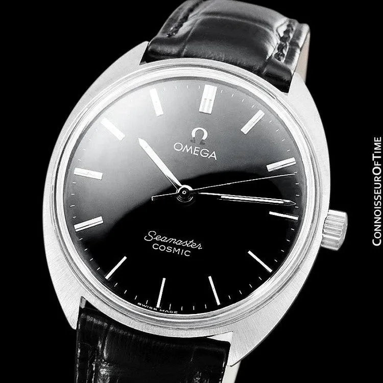 1960's Omega Vintage Mens Seamaster Cosmic Retro Handwound Watch - Stainless Steel