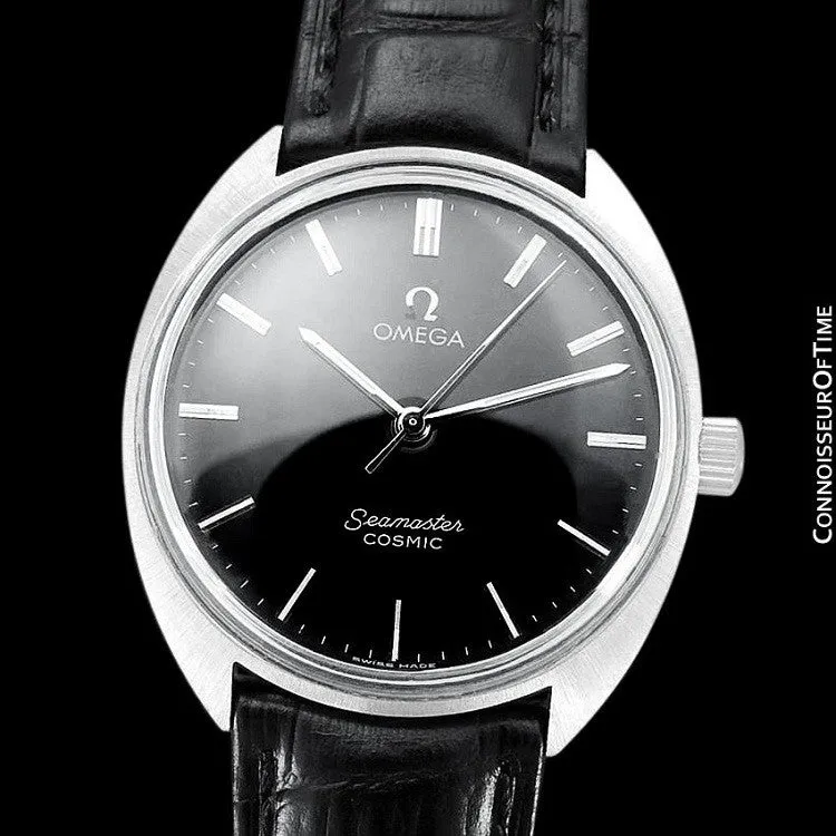 1960's Omega Vintage Mens Seamaster Cosmic Retro Handwound Watch - Stainless Steel
