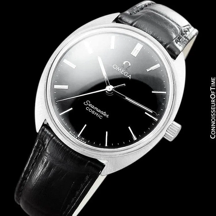 1960's Omega Vintage Mens Seamaster Cosmic Retro Handwound Watch - Stainless Steel