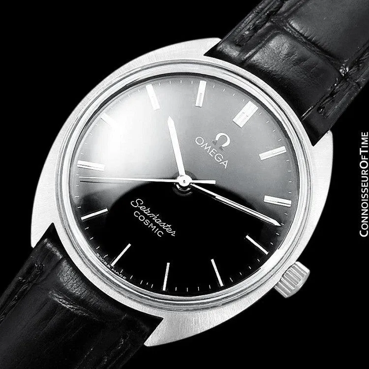 1960's Omega Vintage Mens Seamaster Cosmic Retro Handwound Watch - Stainless Steel