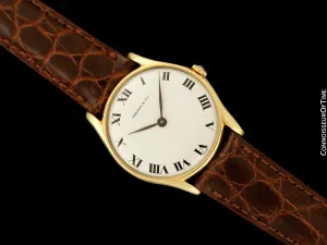 1960's Tiffany & Co. Mens Vintage Handwound Dress Watch - 14K Gold