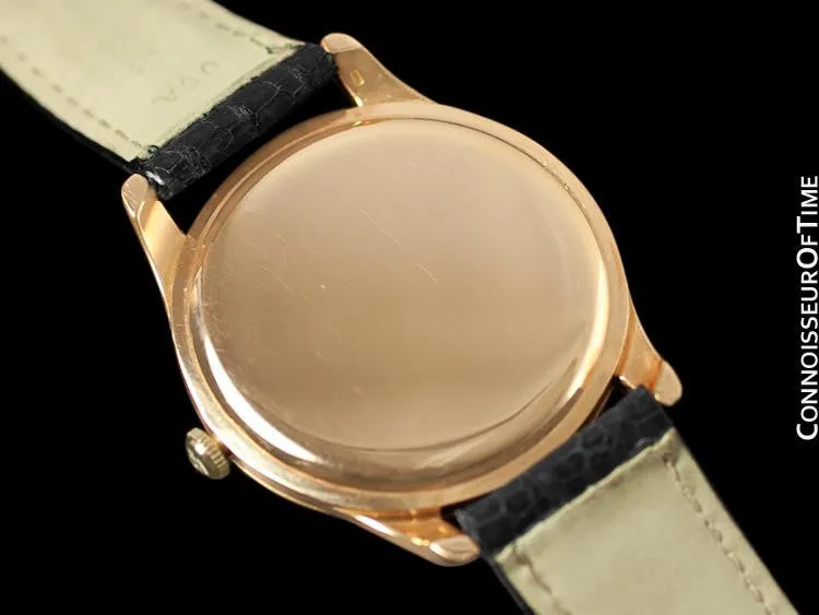 1961 Omega Vintage Mens 30T2 Based Dress Watch, Large Size - 14K Rose Gold