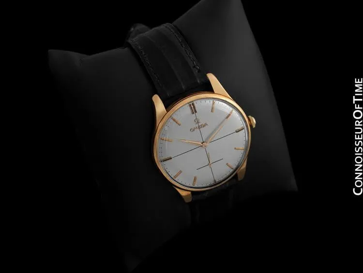 1961 Omega Vintage Mens 30T2 Based Dress Watch, Large Size - 14K Rose Gold