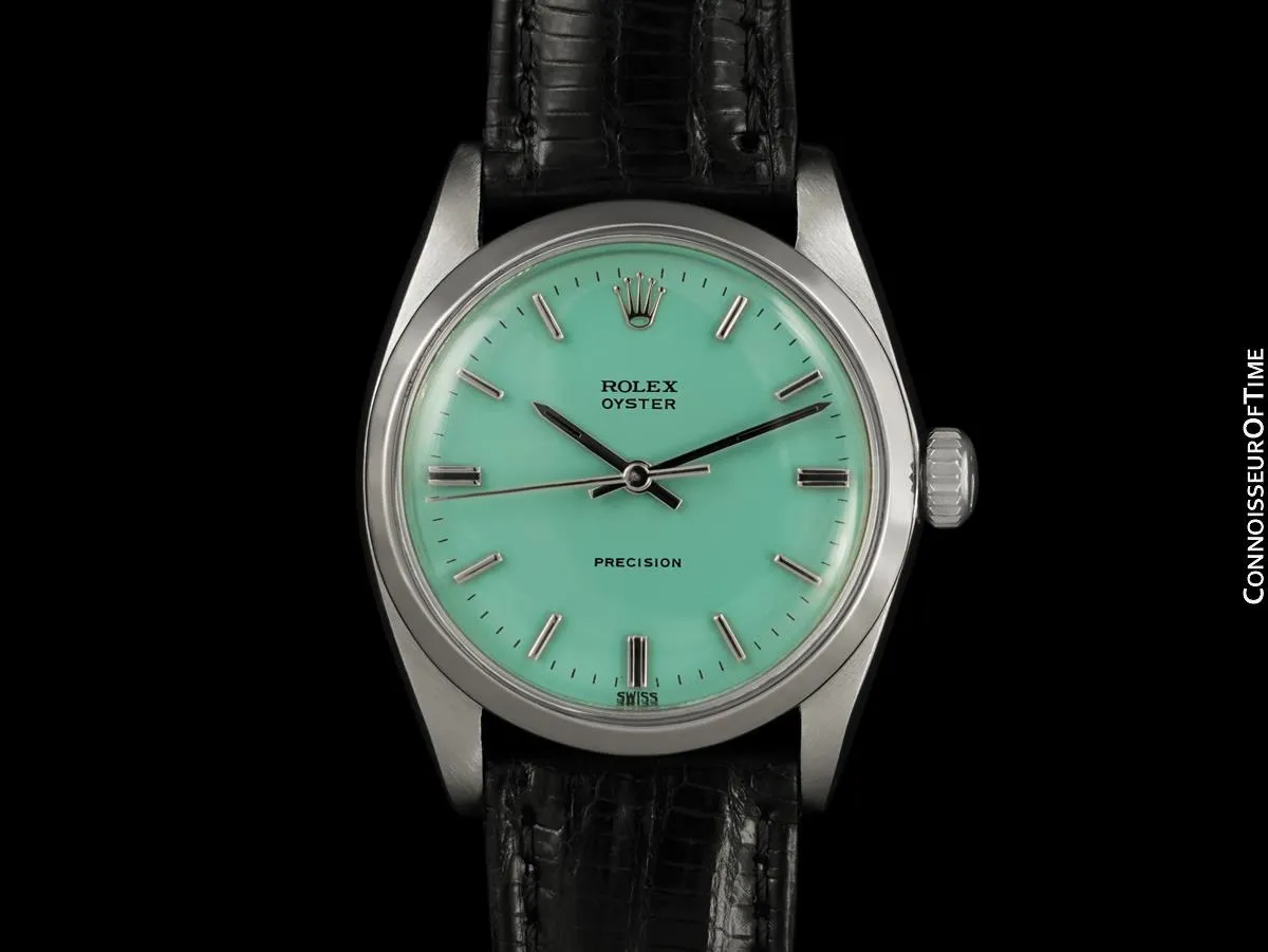 1961 Rolex Oyster Precision Classic Vintage Mens Handwound Watch - Stainless Steel