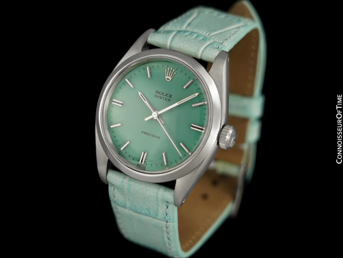 1961 Rolex Oyster Precision Classic Vintage Mens Handwound Watch - Stainless Steel