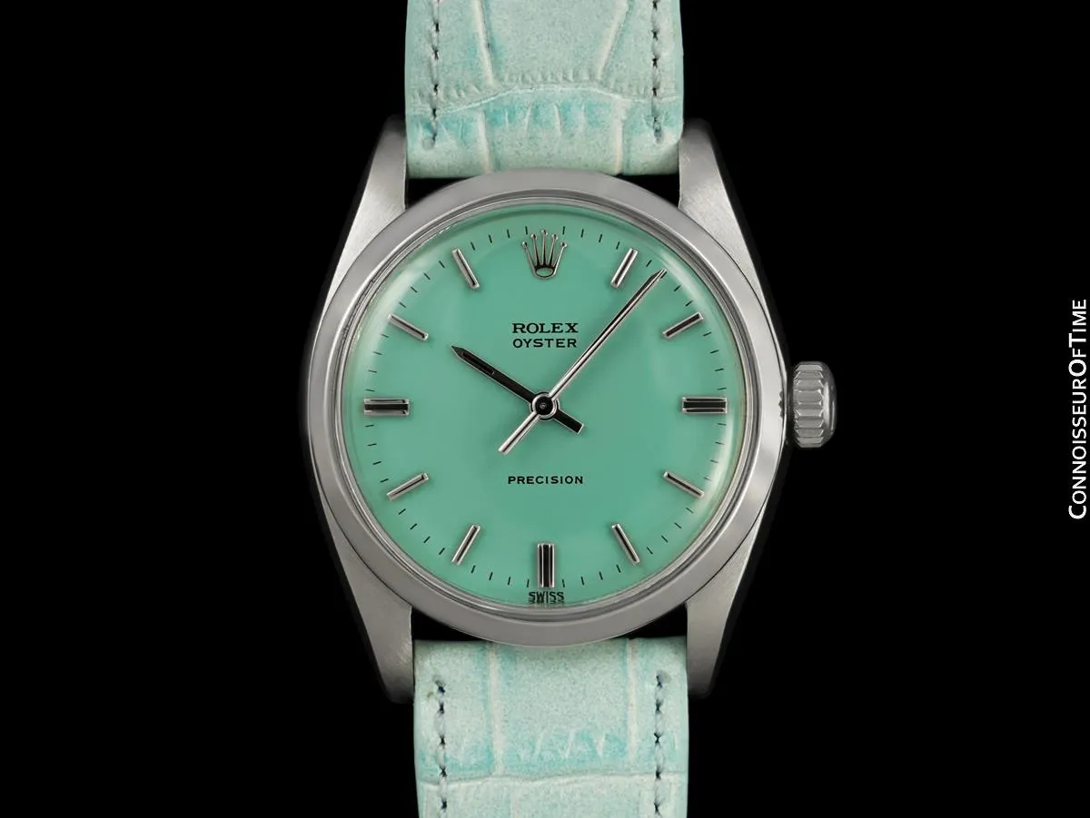 1961 Rolex Oyster Precision Classic Vintage Mens Handwound Watch - Stainless Steel